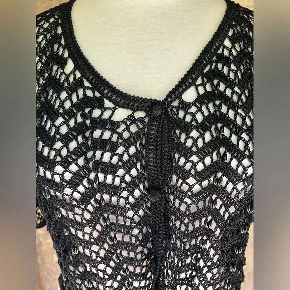 FEELINGS vintage 100% Rayon  over throw top - Picture 6 of 7